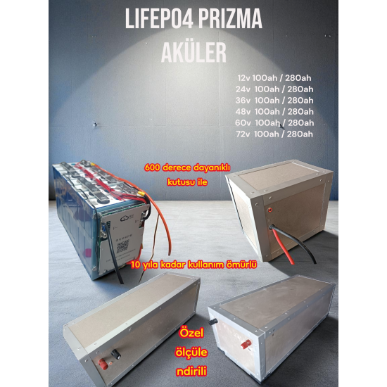 12v 100ah Lifepo4 Prizmatik BATARYA